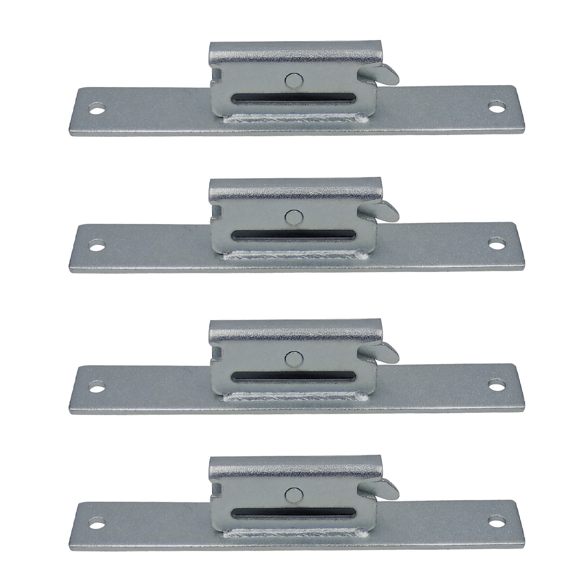 Snap-Loc E-Track Connector Bar - 4 Pcs, 133-Lb. Working Load, Zinc Plated, Model# SLAECB4